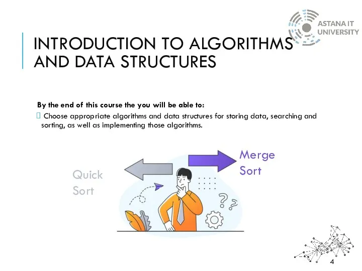 INTRODUCTION TO ALGORITHMS AND DATA STRUCTURES By the end of