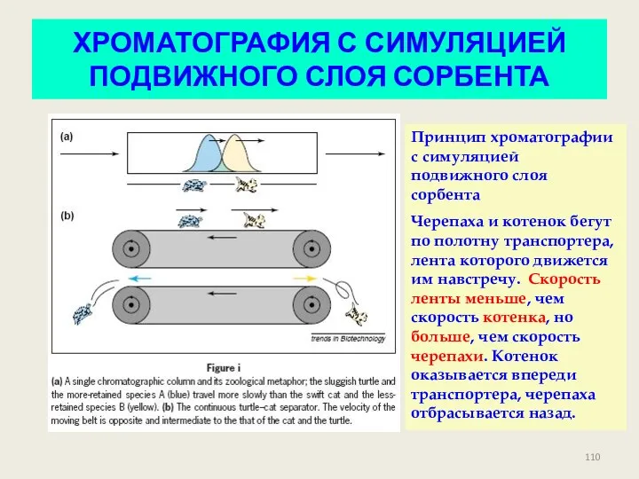 ХРОМАТОГРАФИЯ С СИМУЛЯЦИЕЙ ПОДВИЖНОГО СЛОЯ СОРБЕНТА Принцип хроматографии с симуляцией