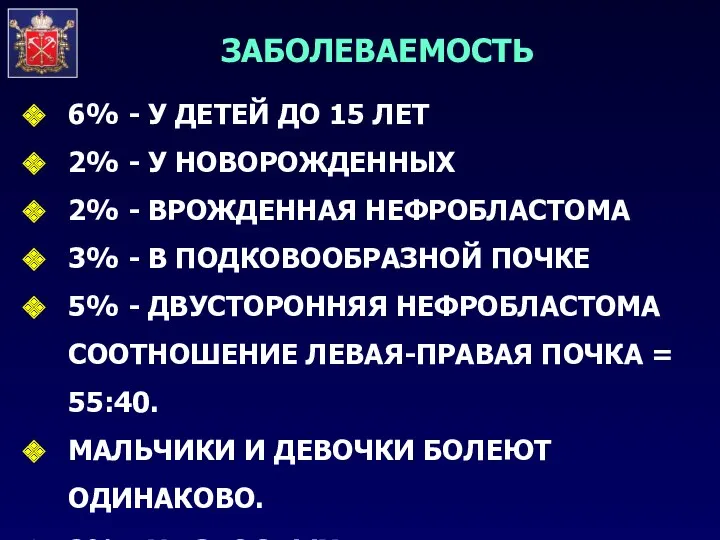 ЗАБОЛЕВАЕМОСТЬ 6% - У ДЕТЕЙ ДО 15 ЛЕТ 2% -