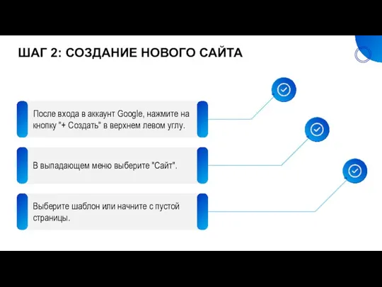 ШАГ 2: СОЗДАНИЕ НОВОГО САЙТА