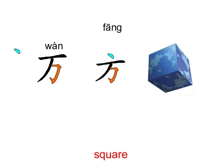 fāng square wàn