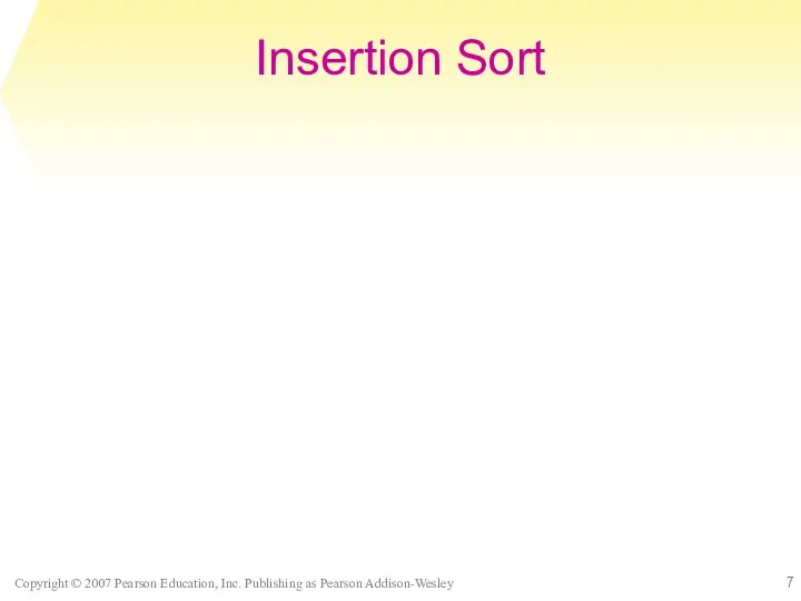 Insertion Sort