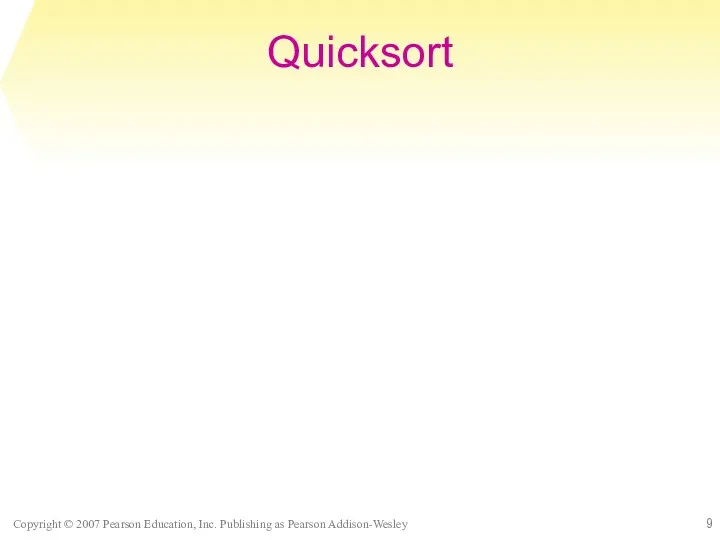 Quicksort