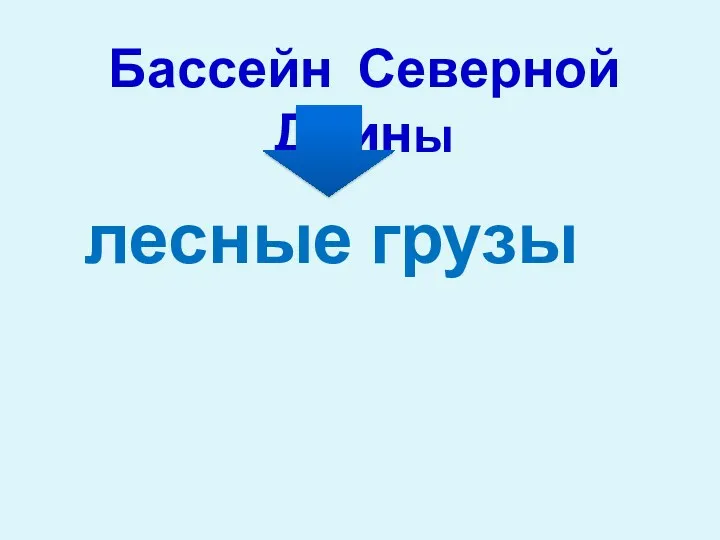 Бассейн Северной Двины лесные грузы