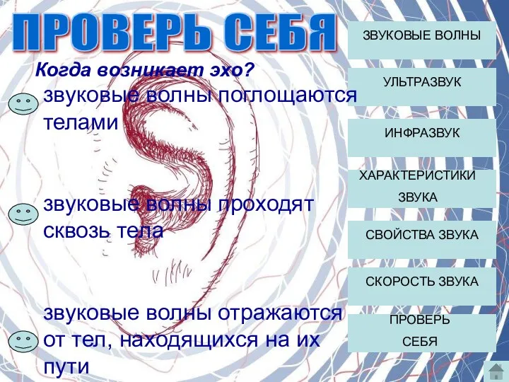 ЗВУКОВЫЕ ВОЛНЫ УЛЬТРАЗВУК ИНФРАЗВУК ХАРАКТЕРИСТИКИ ЗВУКА СВОЙСТВА ЗВУКА СКОРОСТЬ ЗВУКА