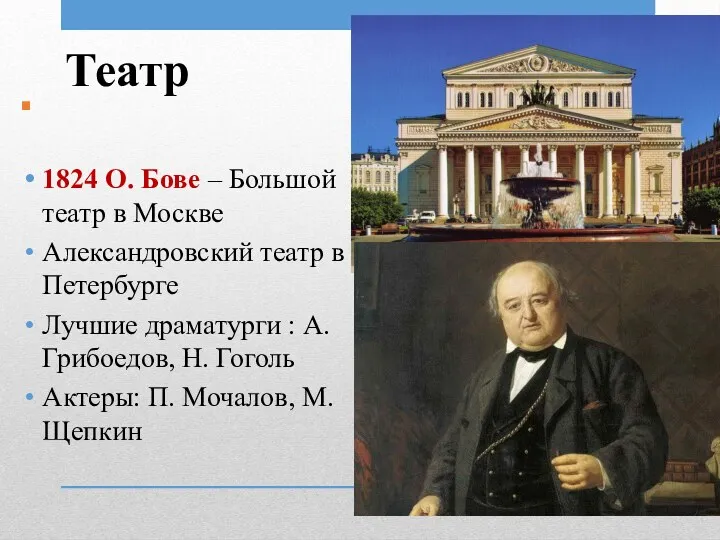 . 1824 О. Бове – Большой театр в Москве Александровский