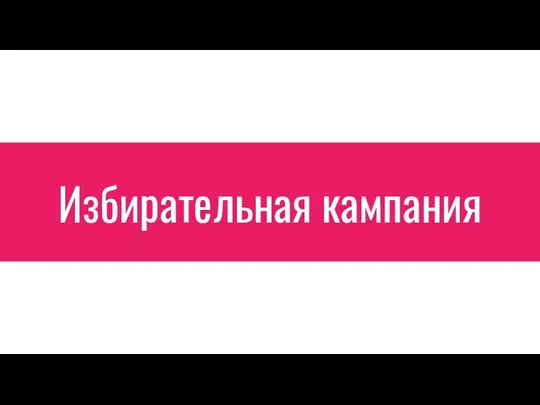 Избирательная кампания