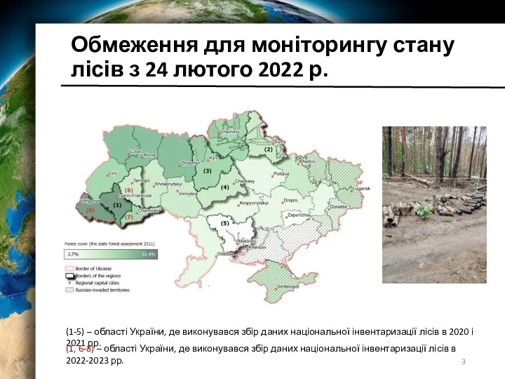 Обмеження для моніторингу стану лісів з 24 лютого 2022 р.