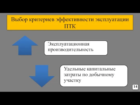 Выбор критериев эффективности эксплуатации ПТК