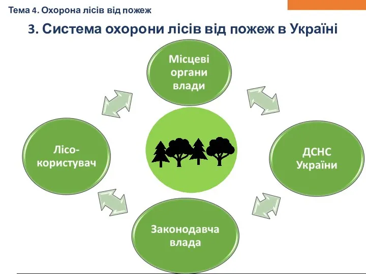 3. Система охорони лісів від пожеж в Україні Тема 4. Охорона лісів від пожеж