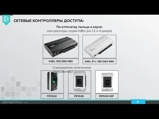 По отпечатку пальца и карте: контроллеры серии InBio (на 1,2