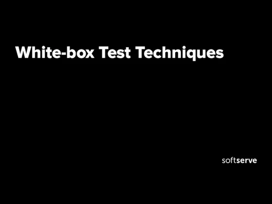 White-box Test Techniques