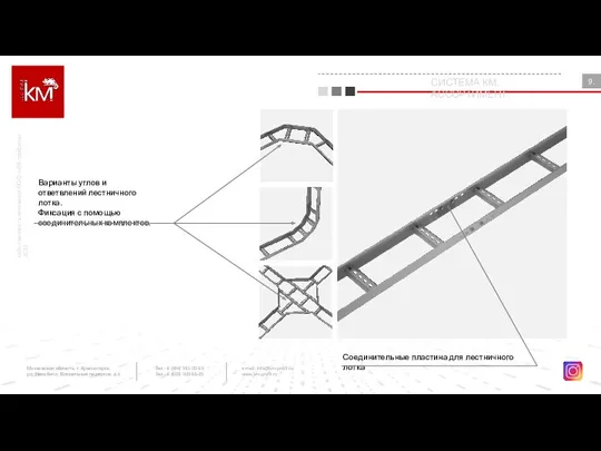 Соединительные пластина для лестничного лотка собственность компании ООО «КМ-профиль» 2022