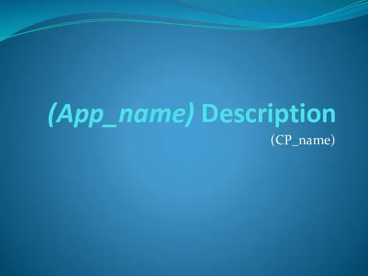 (App_name) Description (CP_name)