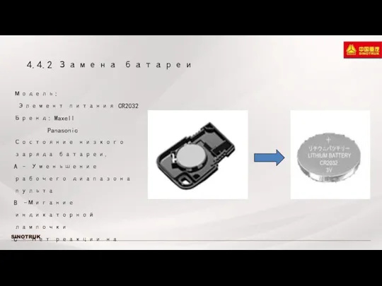 Модель: Элемент питания CR2032 Бренд: Maxell Panasonic Состояние низкого заряда батареи. A –