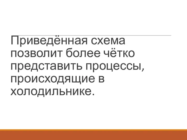 Приведённая схема позволит более чётко представить процессы, происходящие в холодильнике.