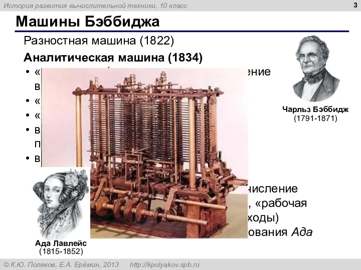 Первая программа – вычисление чисел Бернулли («цикл», «рабочая ячейка», условные