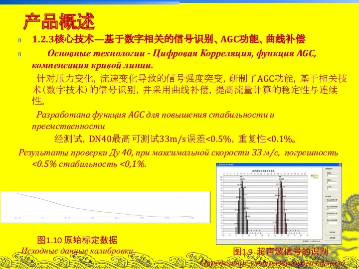 1.2.3核心技术—基于数字相关的信号识别、AGC功能、曲线补偿 Основные технологии - Цифровая Корреляция, функция AGC, компенсация кривой