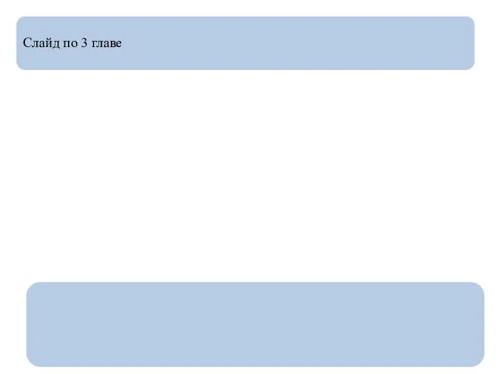 Слайд по 3 главе