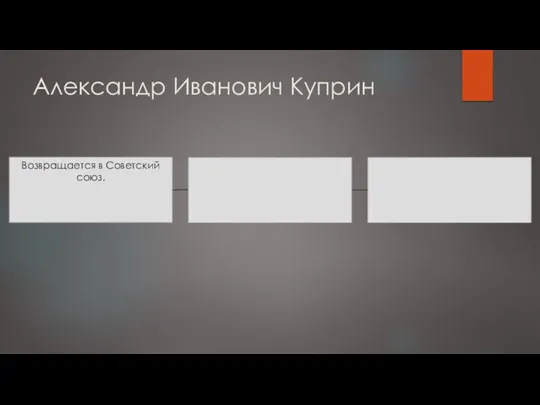 Александр Иванович Куприн Возвращается в Советский союз.