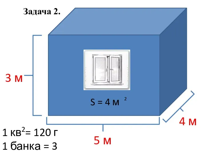 3 м 5 м 4 м S = 4 м