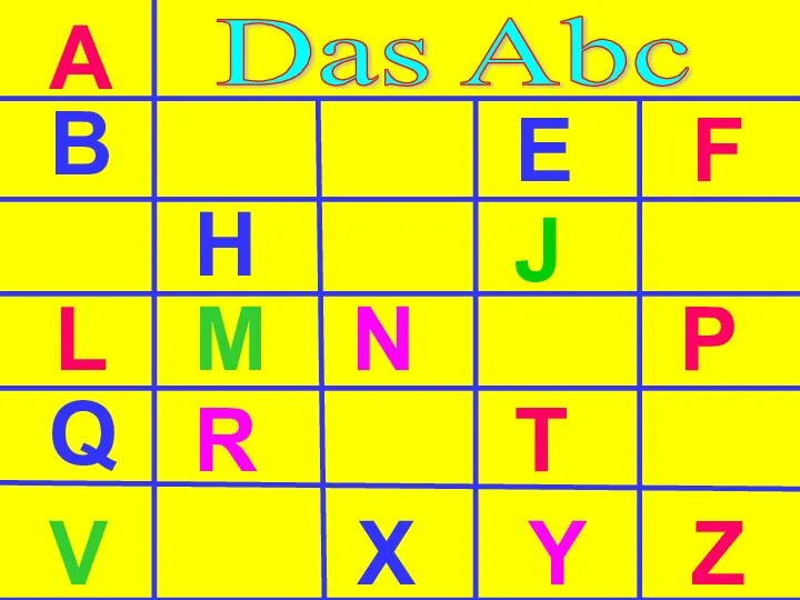 Das Abc A B E F H J L M N P Q