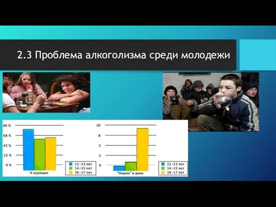 2.3 Проблема алкоголизма среди молодежи