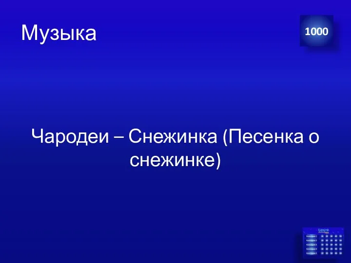 Музыка Чародеи – Снежинка (Песенка о снежинке) 1000