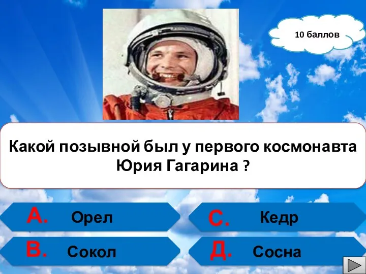 Орел Сокол Кедр Сосна Какой позывной был у первого космонавта