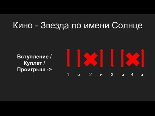 Кино - Звезда по имени Солнце Вступление / Куплет /