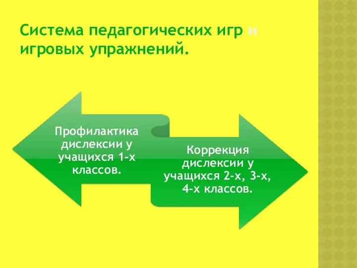 Система педагогических игр и игровых упражнений.