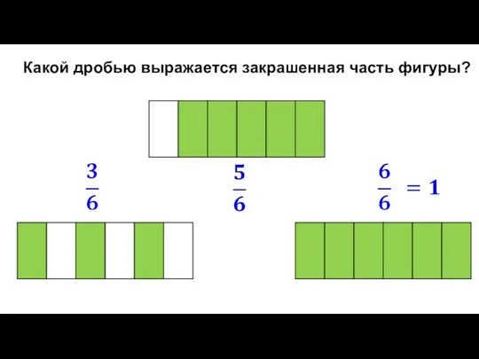 Какой дробью выражается закрашенная часть фигуры?