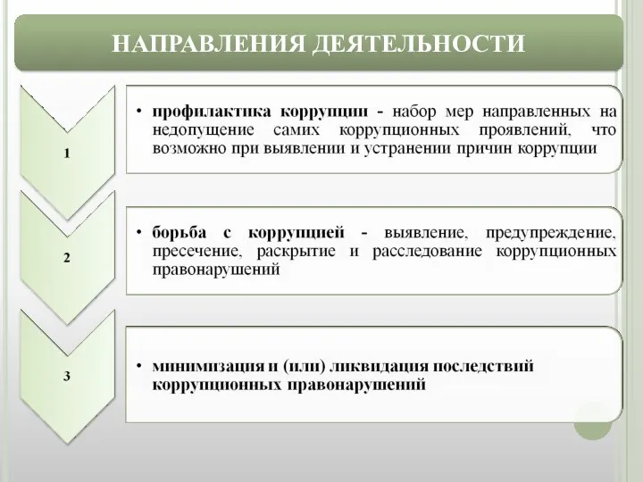 НАПРАВЛЕНИЯ ДЕЯТЕЛЬНОСТИ