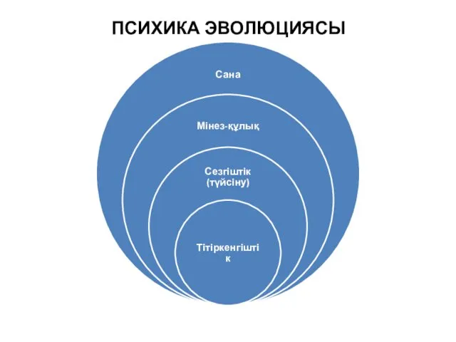 ПСИХИКА ЭВОЛЮЦИЯСЫ