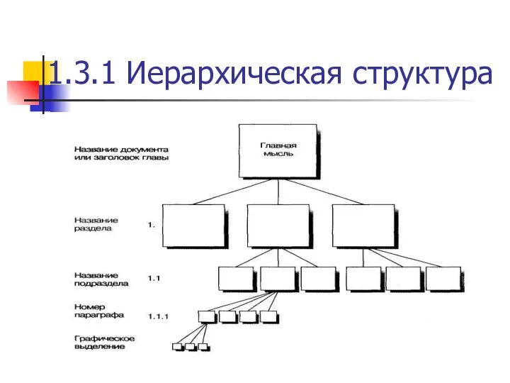 1.3.1 Иерархическая структура