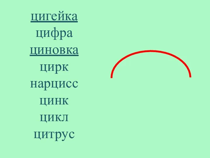 цигейка цифра циновка цирк нарцисс цинк цикл цитрус