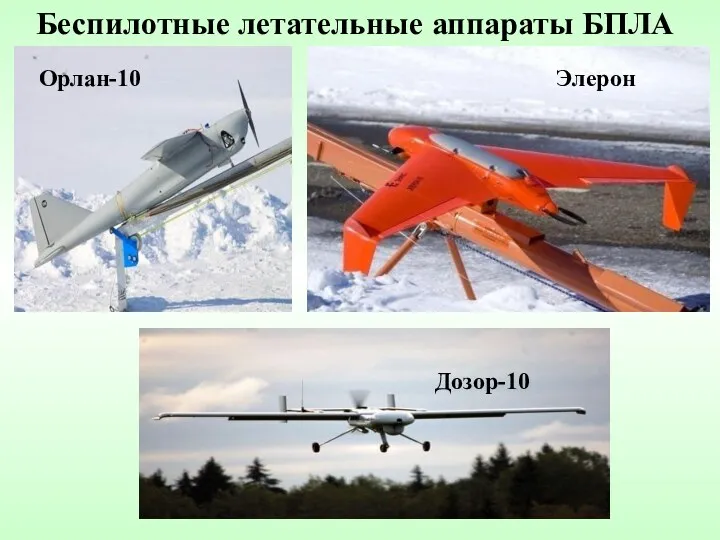 Орлан-10 Беспилотные летательные аппараты БПЛА Элерон Дозор-10