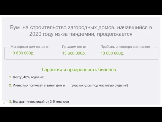 Мы строим дом по цене: 13 600 000р. Бум на