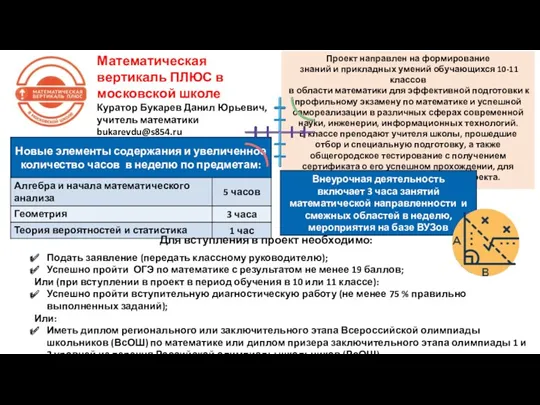 Для вступления в проект необходимо: Подать заявление (передать классному руководителю);