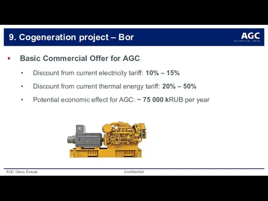 9. Cogeneration project – Bor Basic Commercial Offer for AGC
