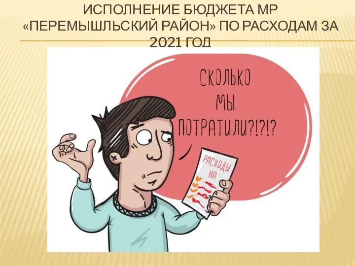 ИСПОЛНЕНИЕ БЮДЖЕТА МР «ПЕРЕМЫШЛЬСКИЙ РАЙОН» ПО РАСХОДАМ ЗА 2021 ГОД