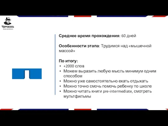 Среднее время прохождения: 60 дней Особенности этапа: Трудимся над «мышечной