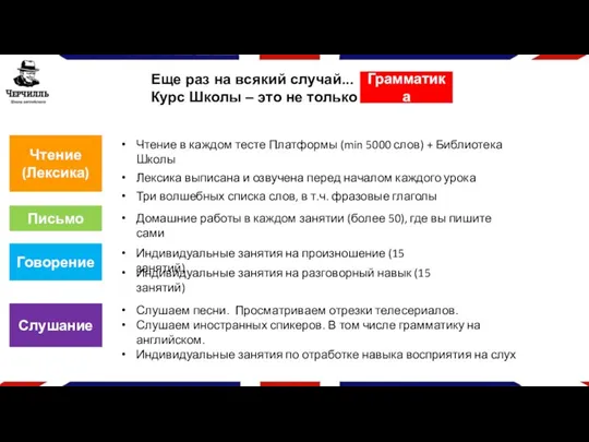 Еще раз на всякий случай... Курс Школы – это не