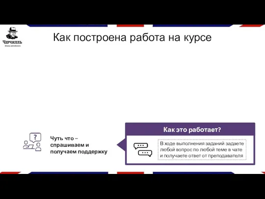 Как построена работа на курсе Чуть что – спрашиваем и