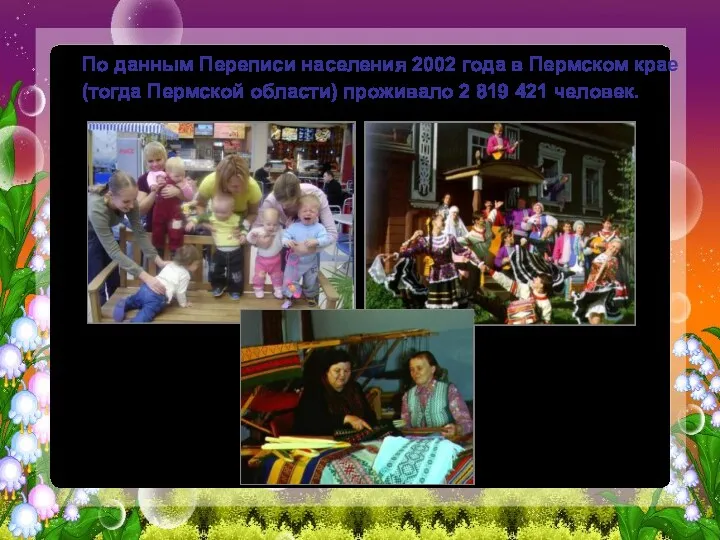 По данным Переписи населения 2002 года в Пермском крае (тогда