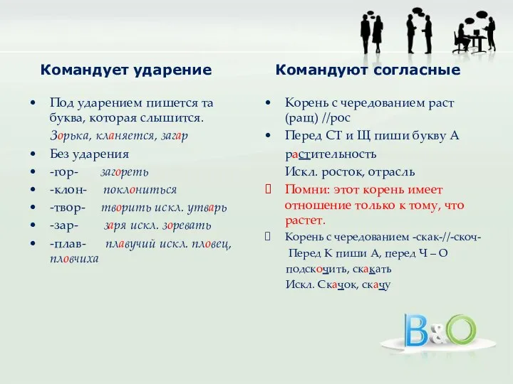 Командует ударение Под ударением пишется та буква, которая слышится. Зорька,