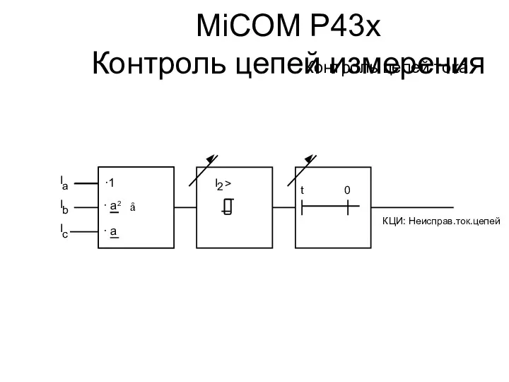 å I 2 > ·1 · a · a 2 КЦИ: Неисправ.ток.цепей t