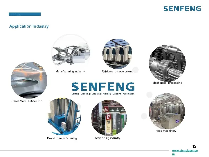 www.sfcnclaser.com Sheet Metal Fabrication Mechanical processing Advertising industry Refrigeration equipment