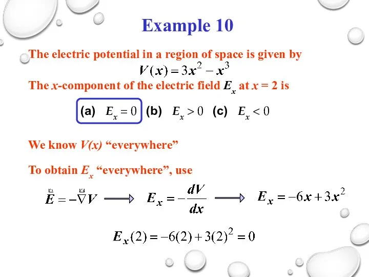 (a) Ex = 0 (b) Ex > 0 (c) Ex