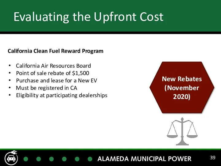 Evaluating the Upfront Cost New Rebates (November 2020) California Clean Fuel Reward Program
